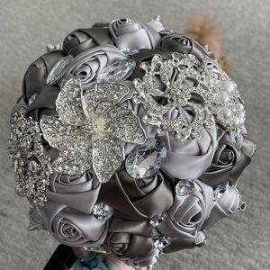 7” satin flower bouquet